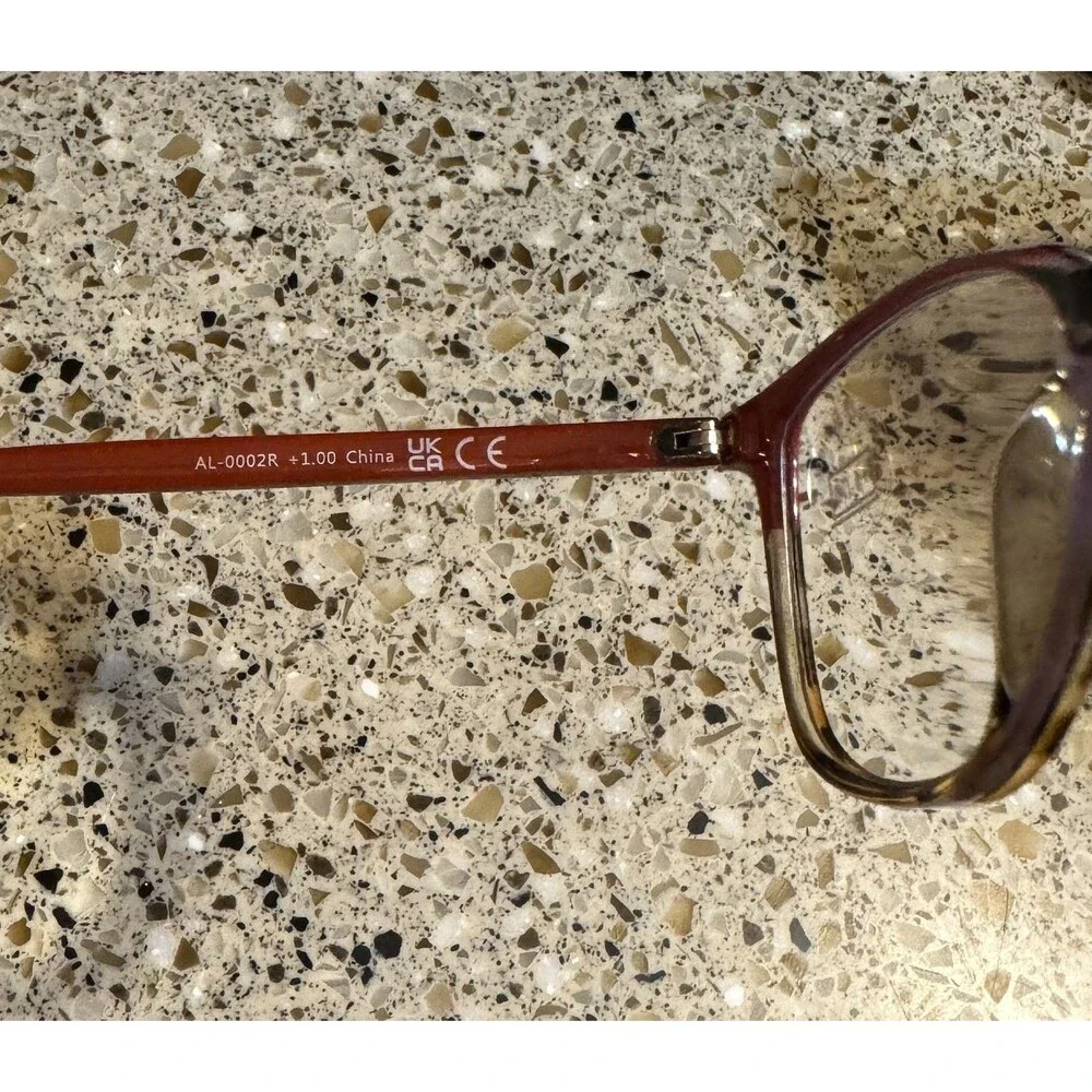 Madison Avenue Square Tortoise Shell +1.0 Reading Glasses New In Box
